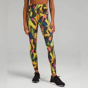 Lululemon Wunder Train High-Rise Tight 28" Legging Size 4, Undertone Black Multi